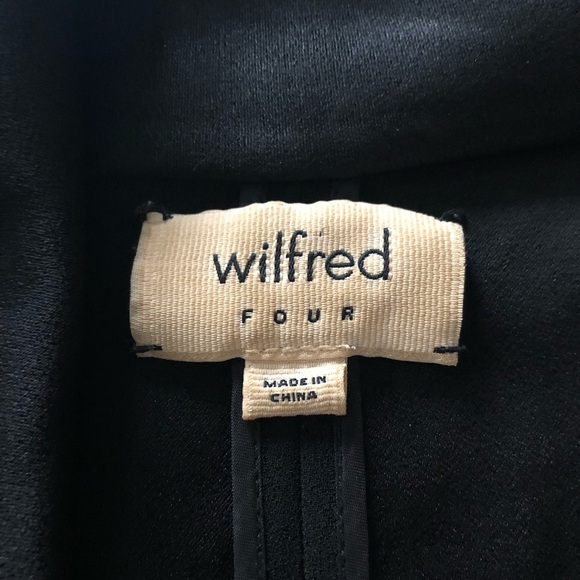 Aritzia Wilfred Chevalier Open Front Blazer in Black Size 4 - Picture 12 of 14